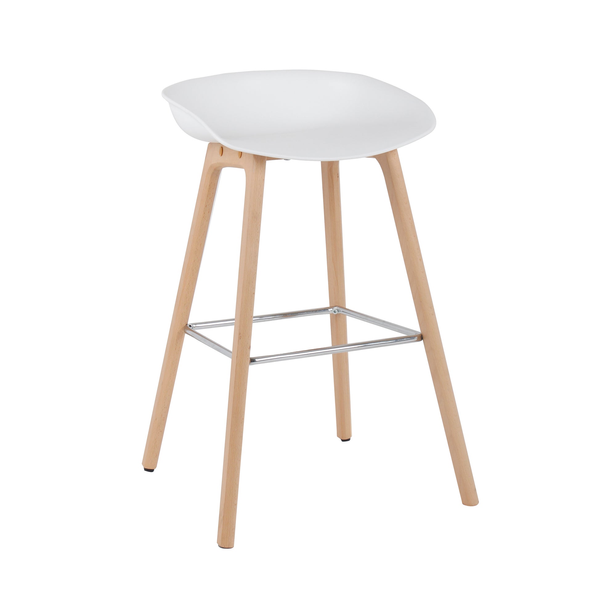 Erik White Bar Stool White
