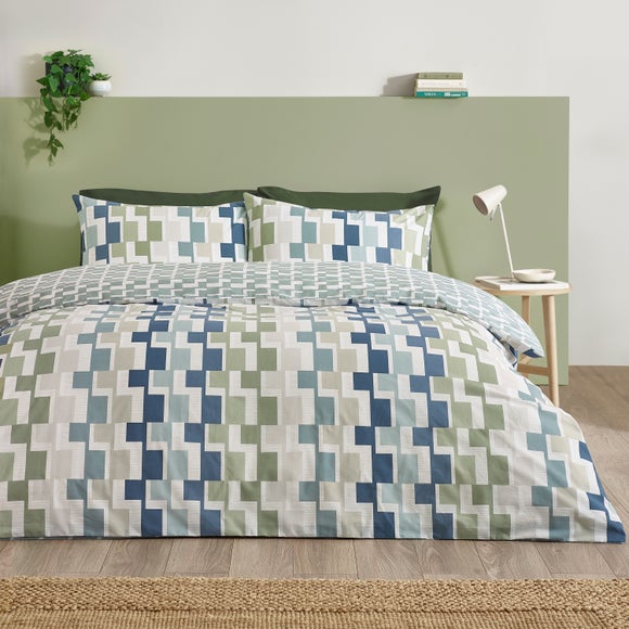 Catherine Lansfield Bryson Polycotton Duvet Cover & Pillowcase Set