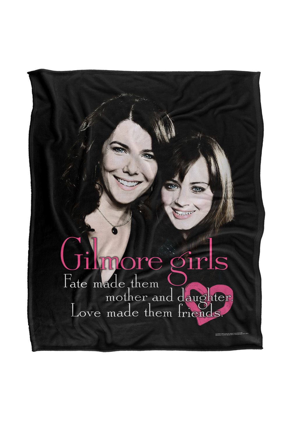 Warner Brothers Gilmore Girls The Girls Silky Touch Super Soft Throw Blanket 152x127cm in White