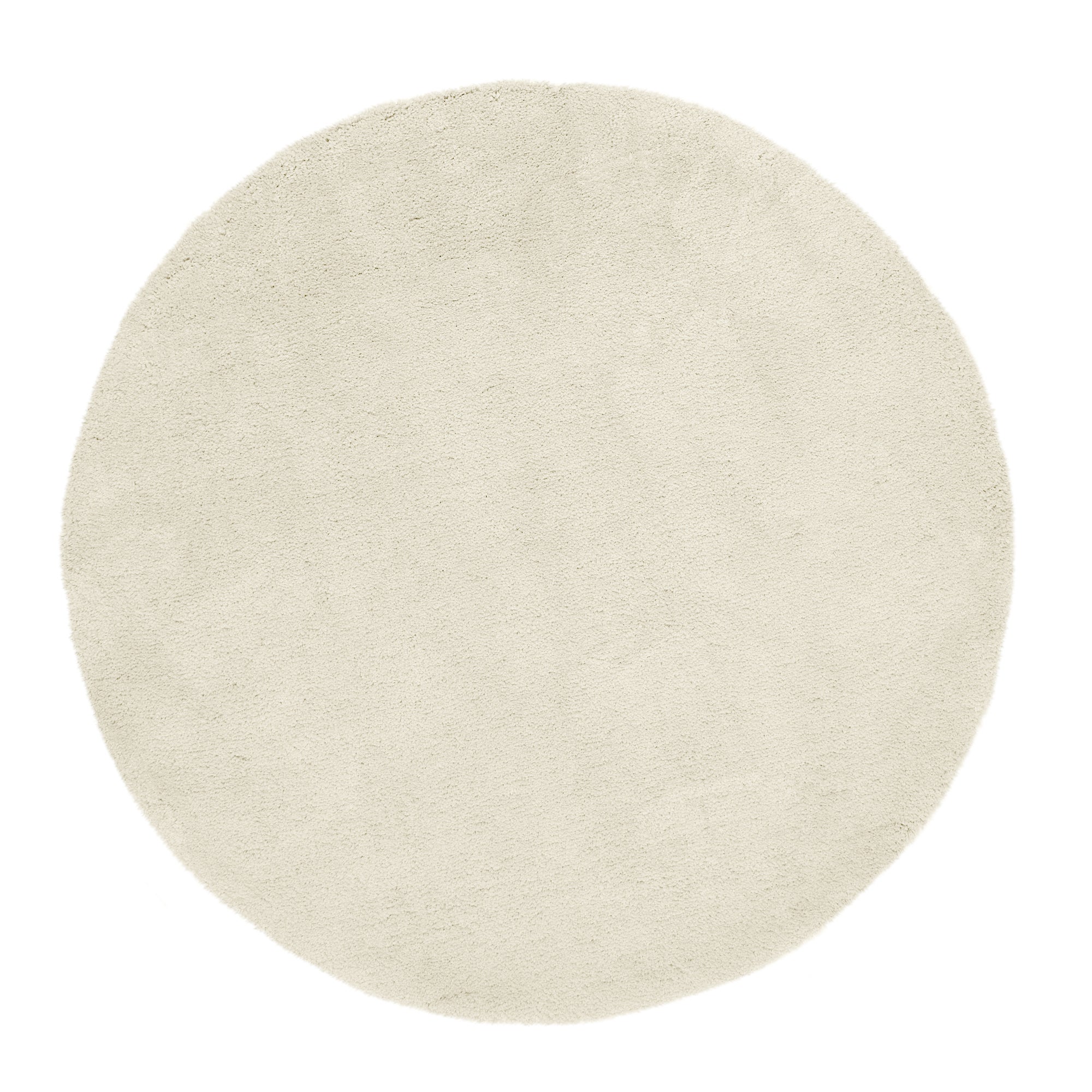 Teddy Bear Circle Rug Cream
