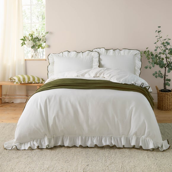 Wylder Nature Blousey 100% Cotton Sateen Duvet Cover & Pillowcase Set