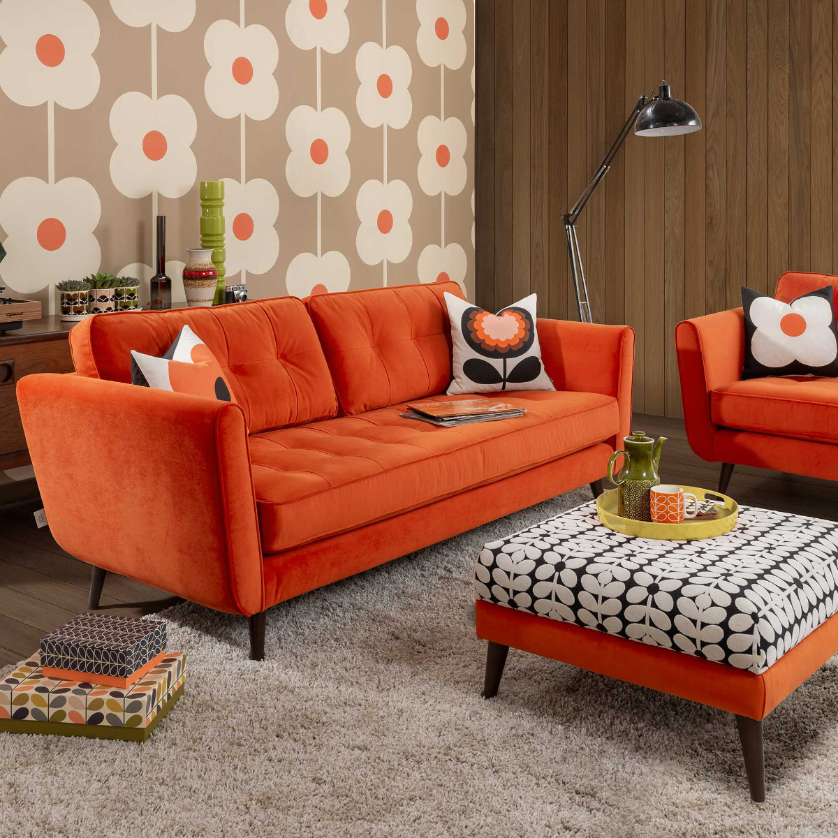 Orla Kiely Ivy Large Sofa