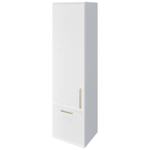 Wickes Haven Matt White Wall Hung Tower Unit - 1500 x 400mm