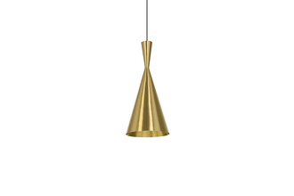 Tom Dixon Beat Tall 1 Light Pendant in Brass - sofa.com