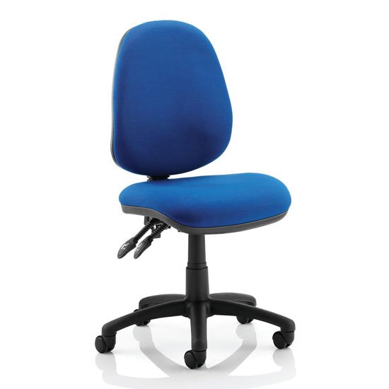 Luna II Office Chair In Blue With No Arms