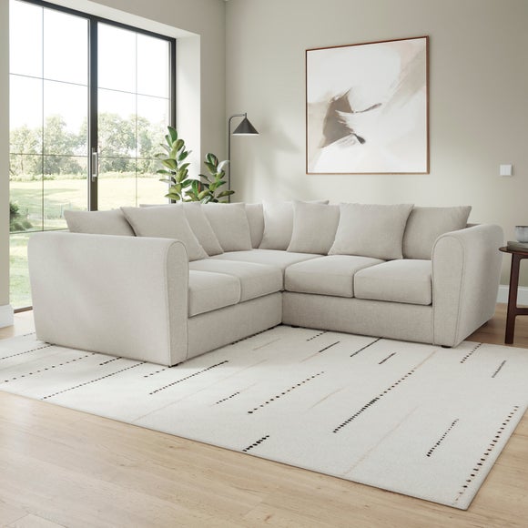 Blake Soft Texture Chenille Large Corner Sofa