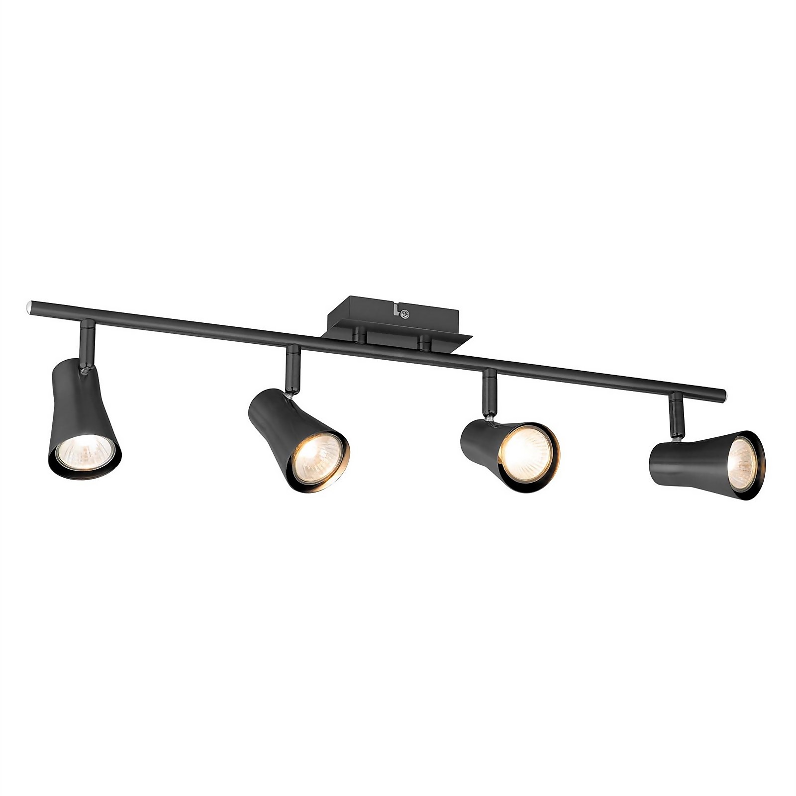 Swansea 4 Bar Black Nickel Spotlight