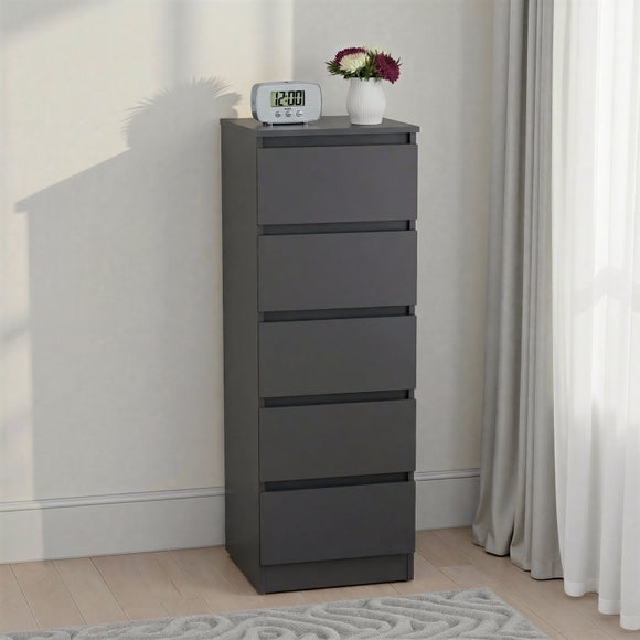 Walker 5 Drawer Narrow Chest