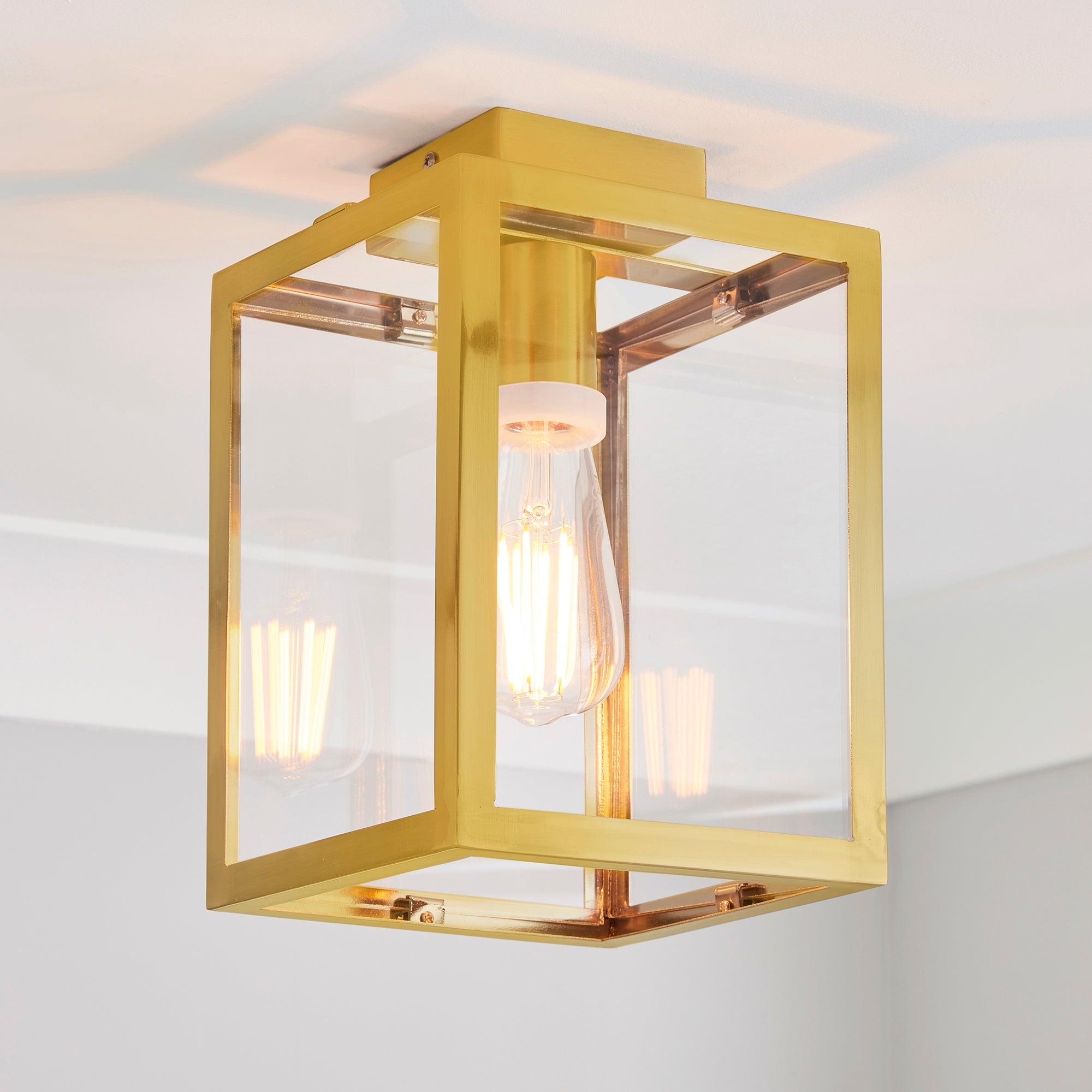 London Bathroom Ceiling Fitting Brushed Gold Gold