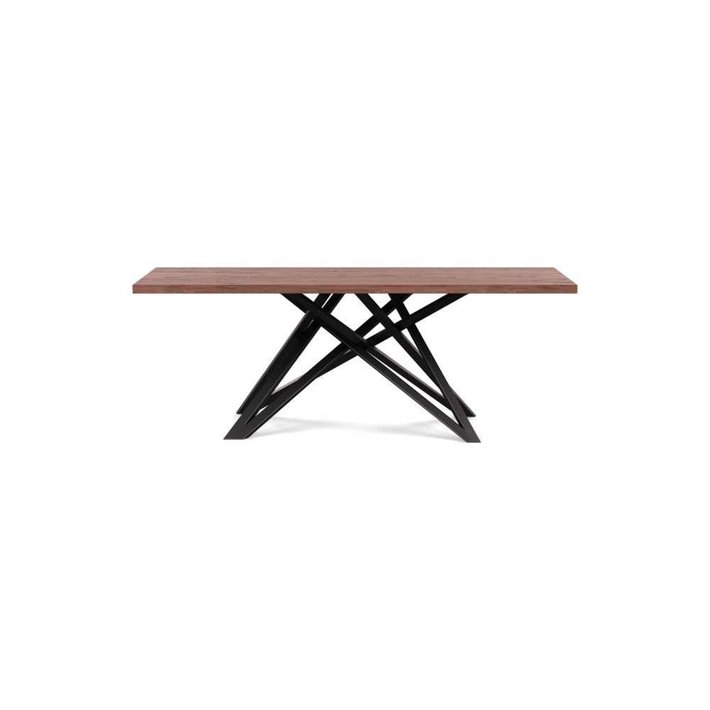 Heal's Vienna Dining Table 200x90cm Oiled Walnut Straight Edge Filled