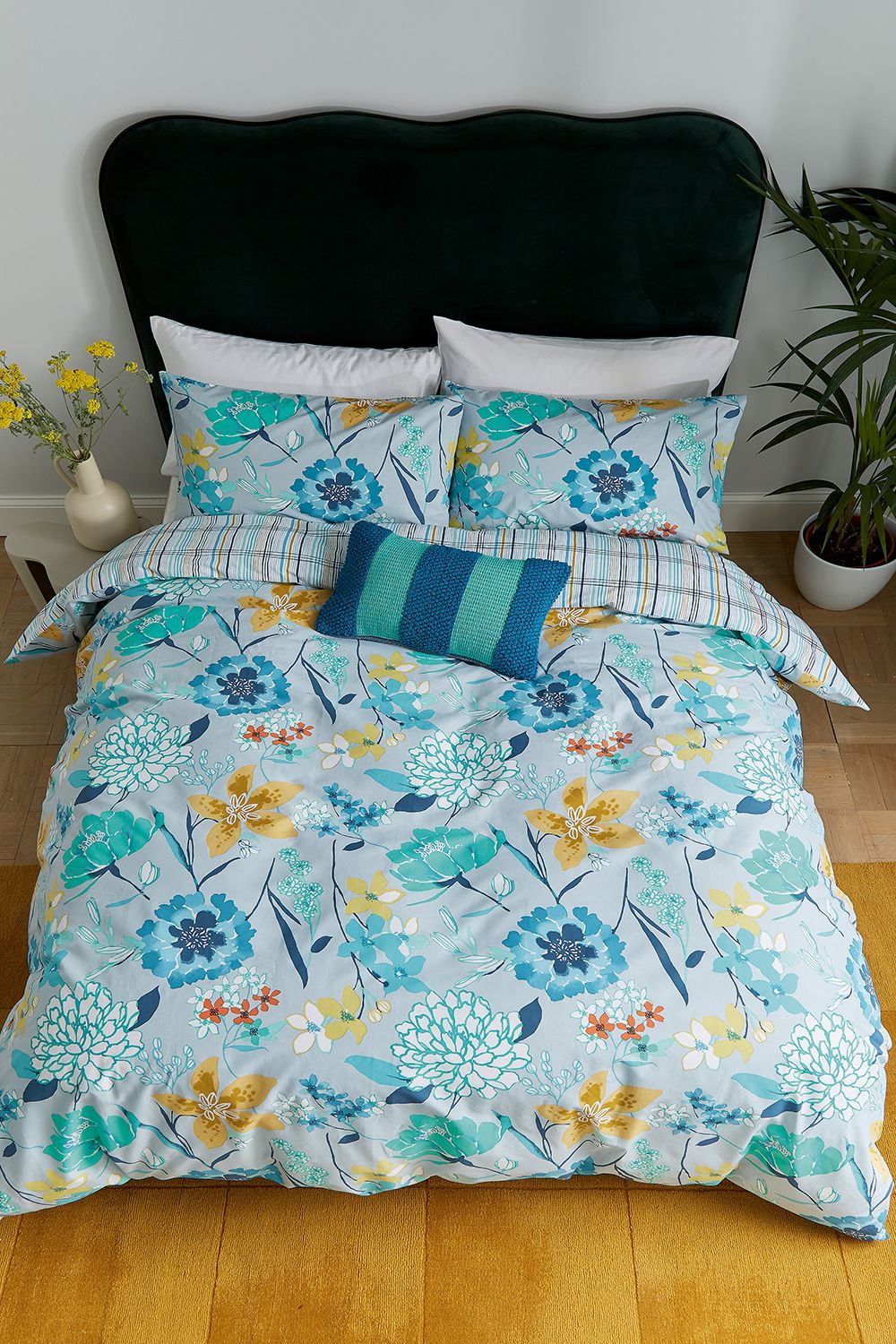 Helena Springfield 'Bella Cover' Cotton Duvet Cover Set in Blue 3