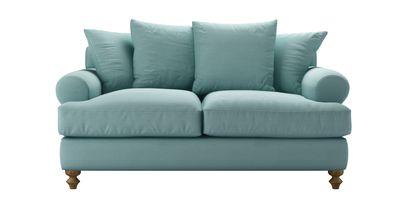 Teddy 2 Seat Sofabed in Eucalyptus Smart Cotton - sofa.com