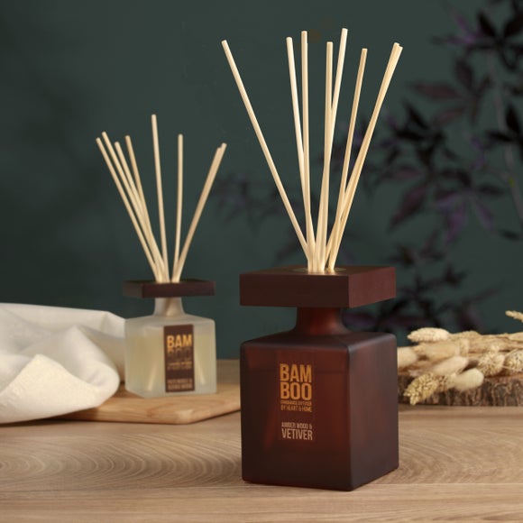 Heart and Home Bamboo Amber Wood & Vetiver Diffuser