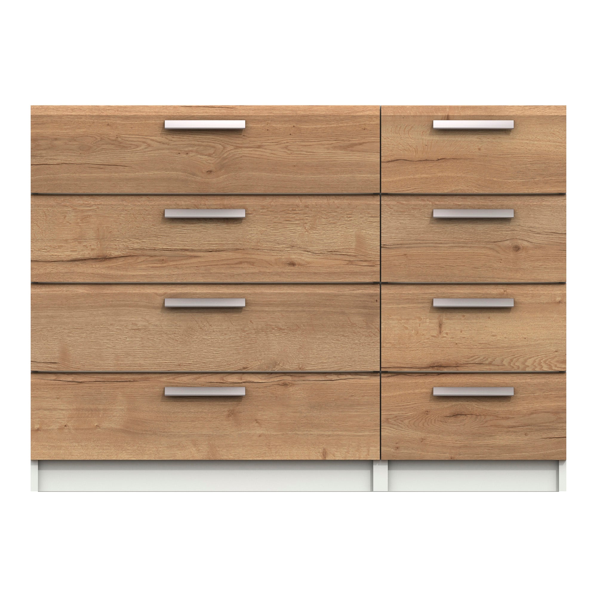 Piper 8 Drawer Wide Chest Brown