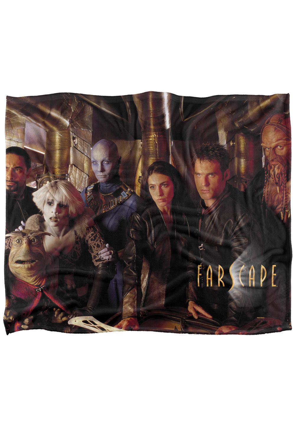 Jim Henson Farscape Crew Silky Touch Super Soft Throw Blanket 152 X 127 cm in White