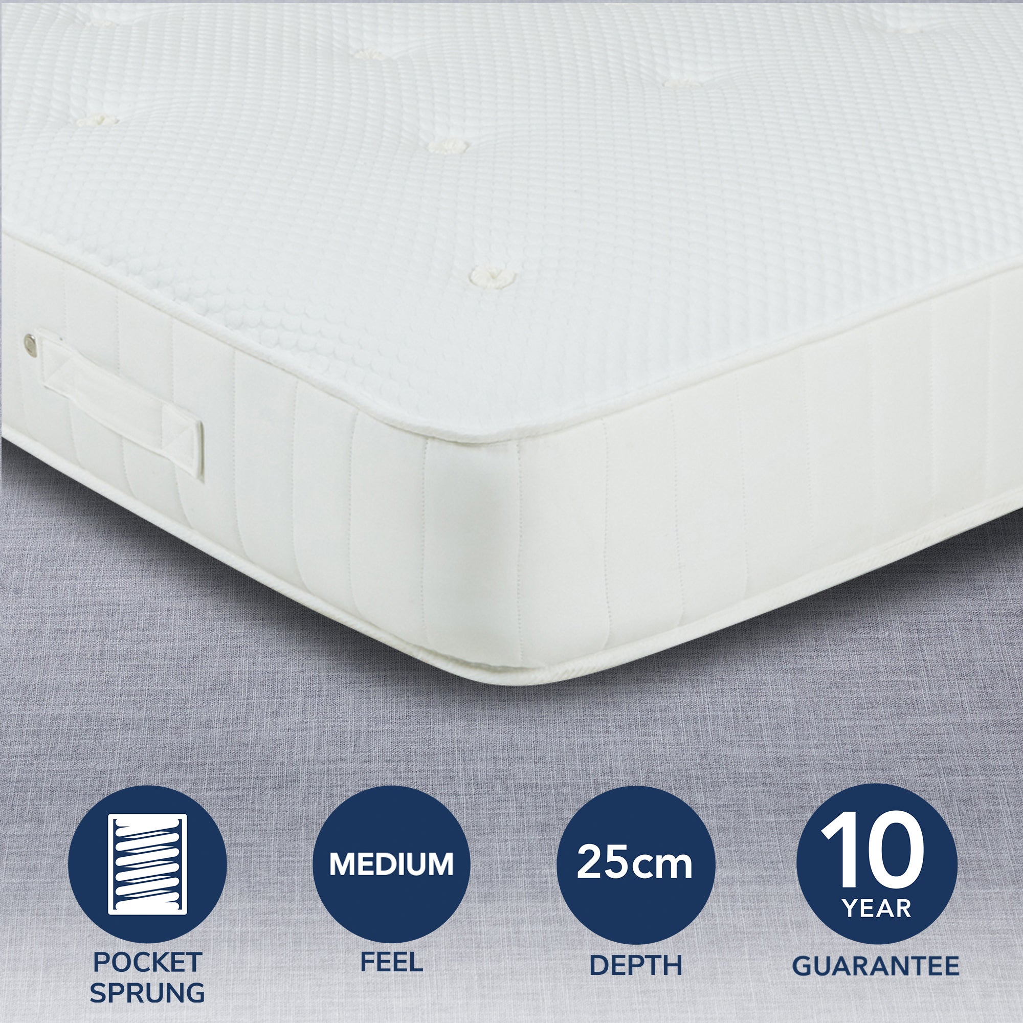 Fogarty Dreamy Comfort Seaqual 1000 Pocket Sprung Mattress White