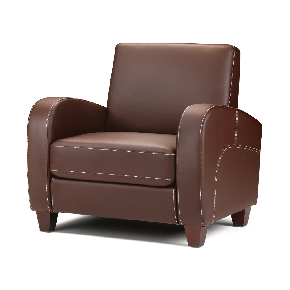 Vivo Brown Faux Leather Chair