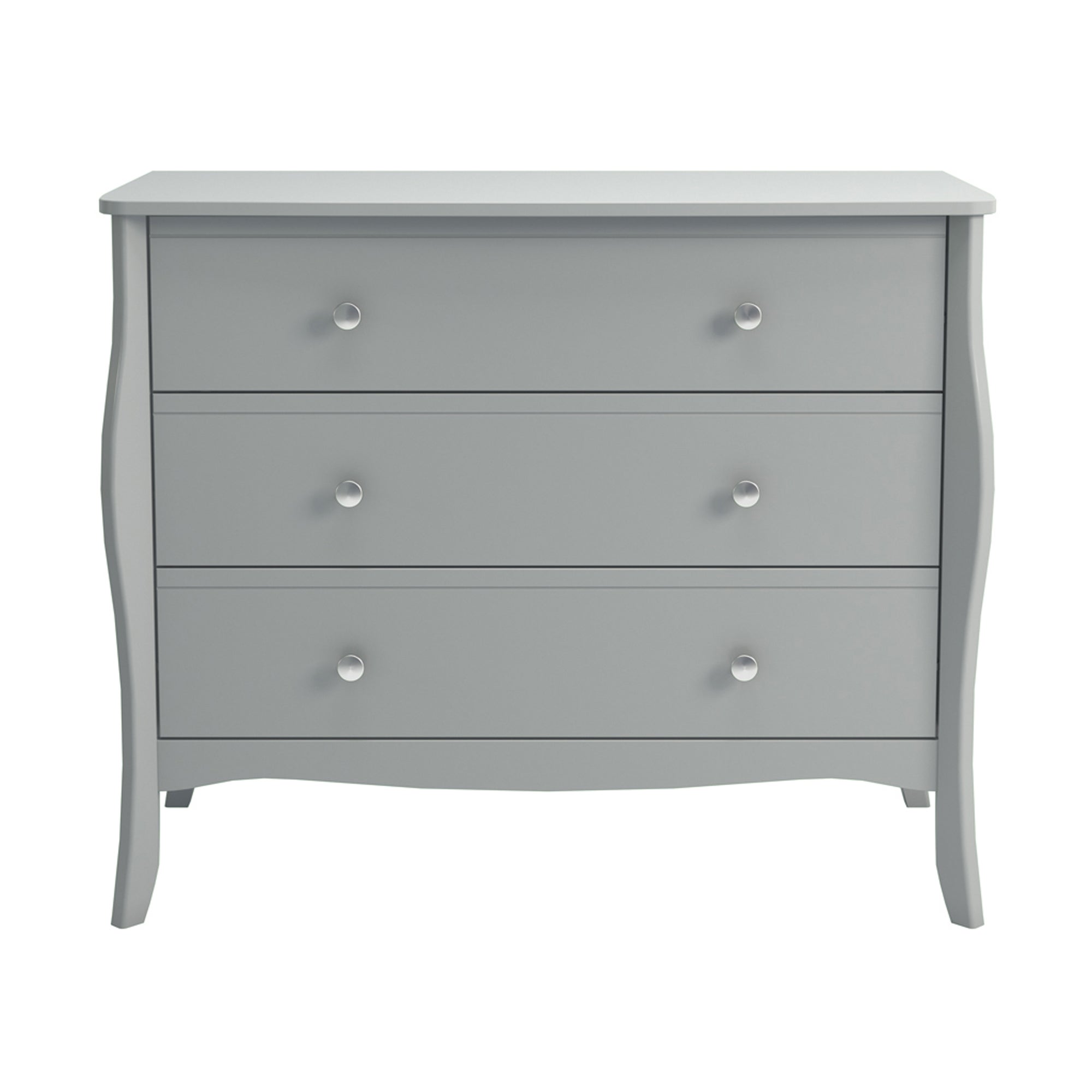 Baroque Grey 3 Drawer Chest Grey