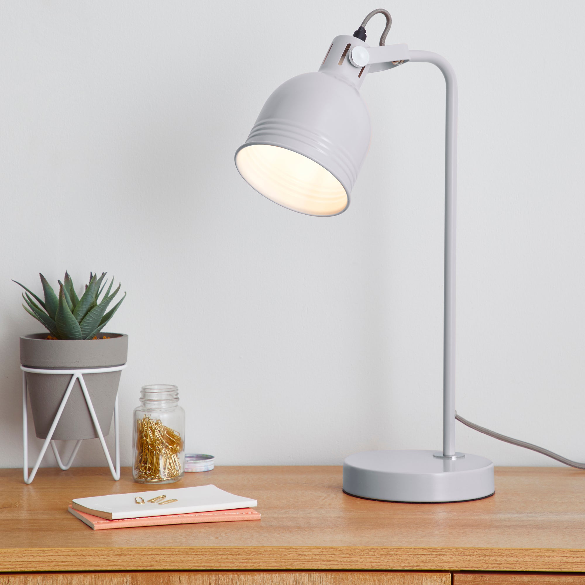 Isaac Graphite Grey Task Lamp Grey