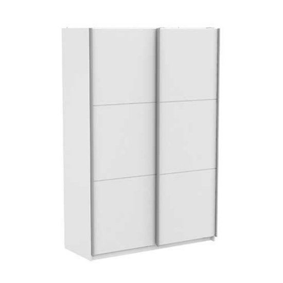 Selsey Sliding Wardrobe In Matt White With 2 Doors