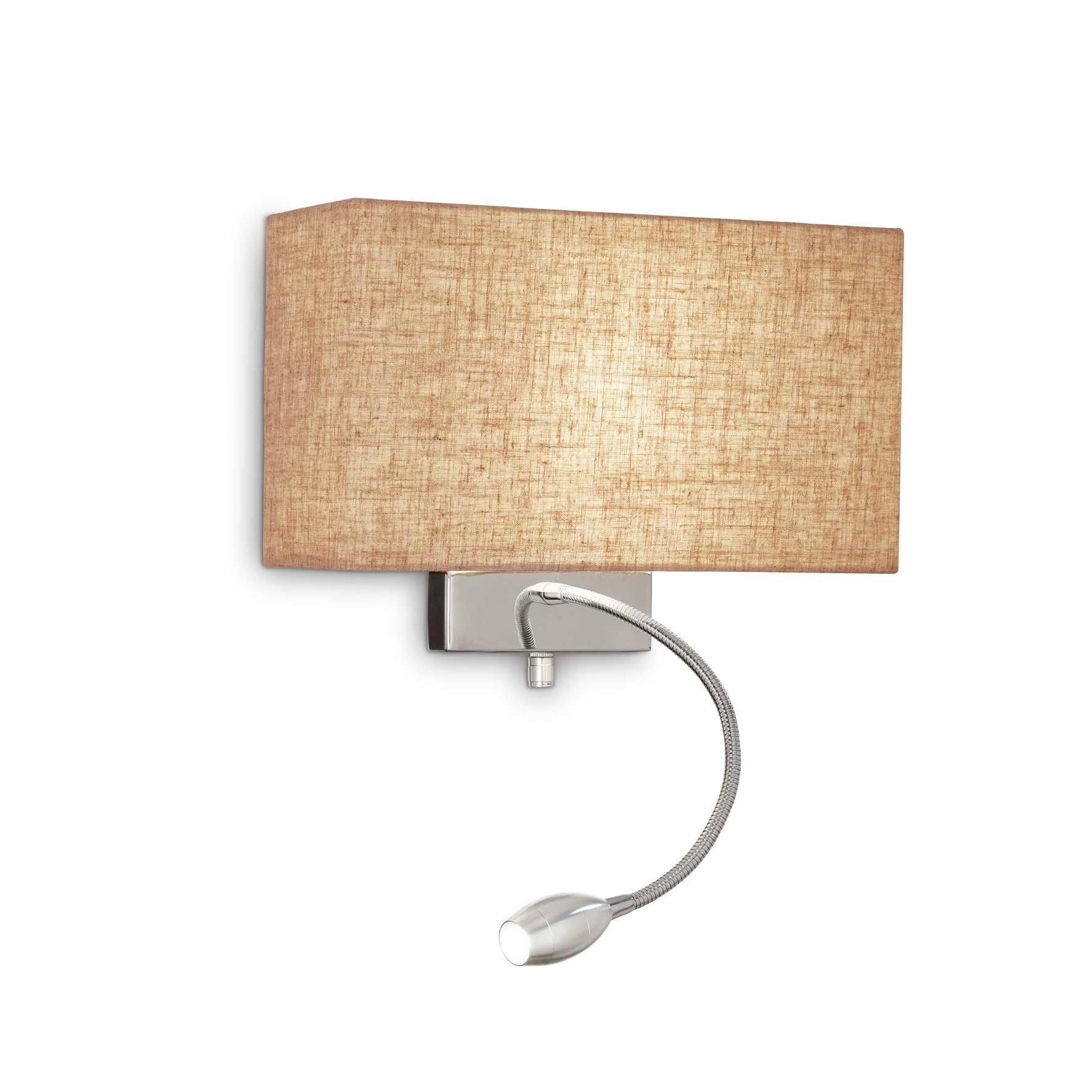 Netlighting Hotel 1 Light Indoor Wall Light Canvas E27 in Yellow