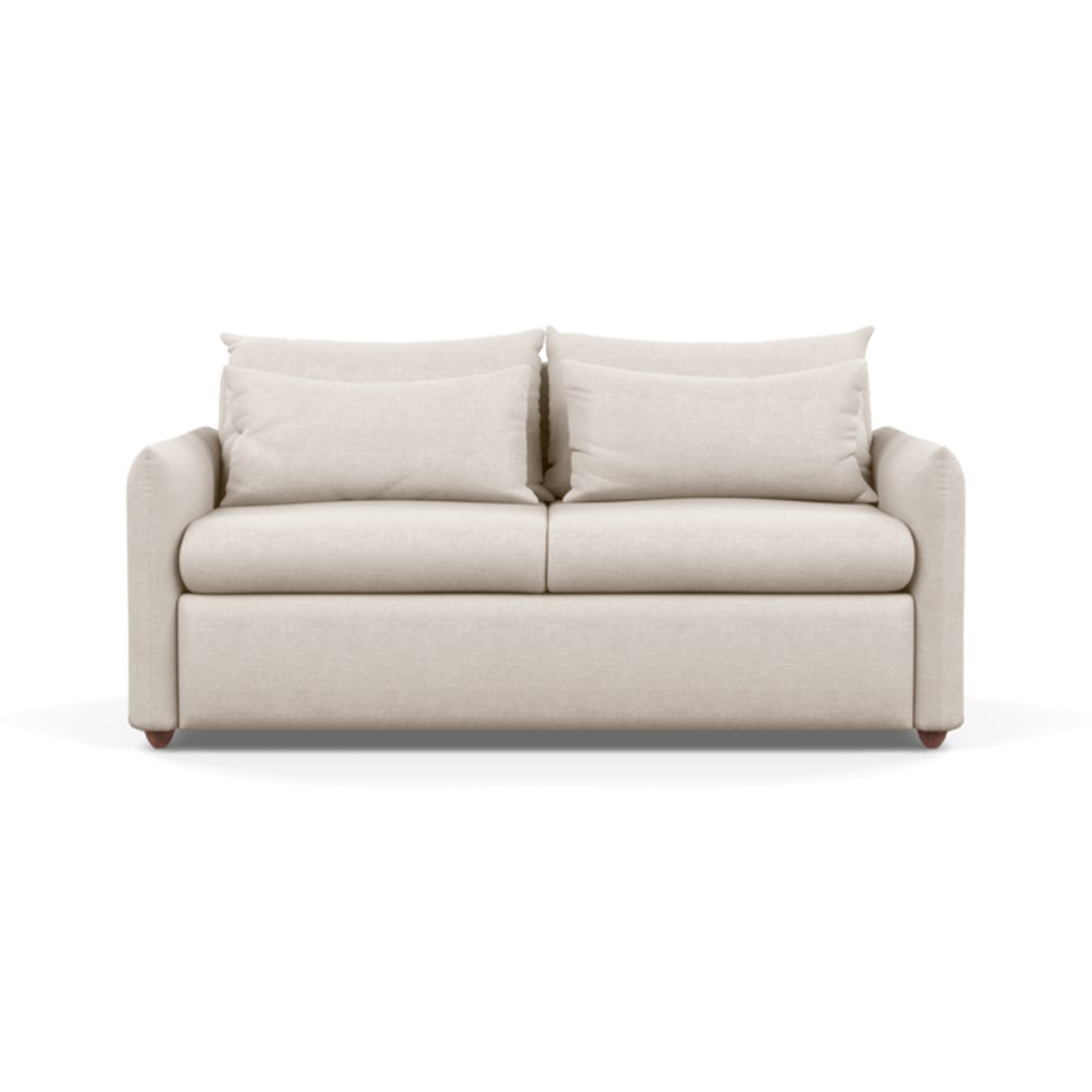 Heal's Pillow Sofa Bed Texture Limestone Chestnut Stain Feet