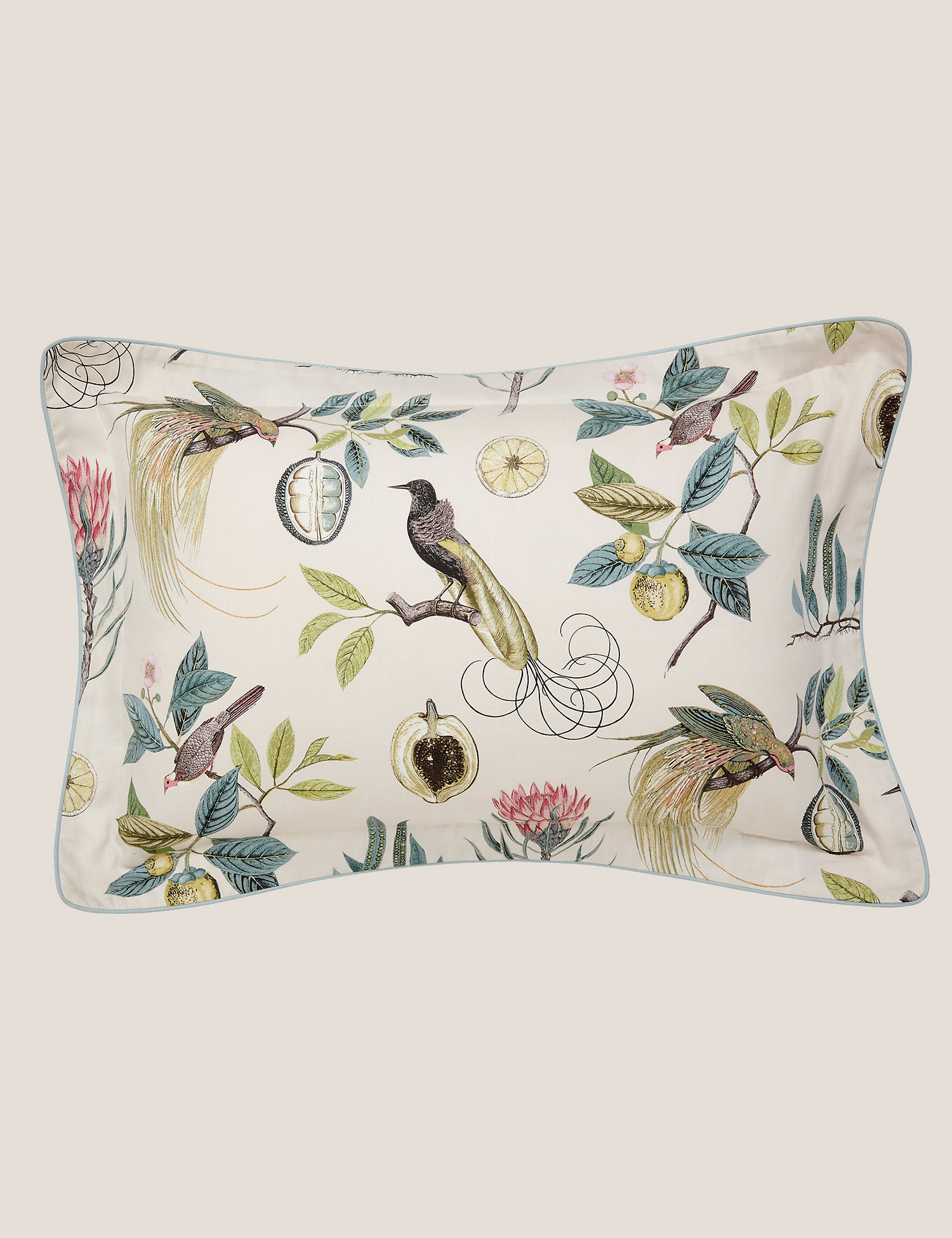 M&S Sanderson Pure Cotton Paradesia Pillowcase