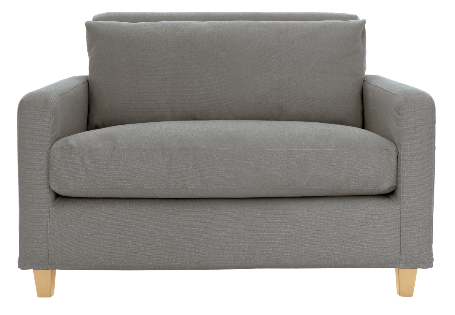 Habitat Chester Fabric Cuddle Chair - Grey