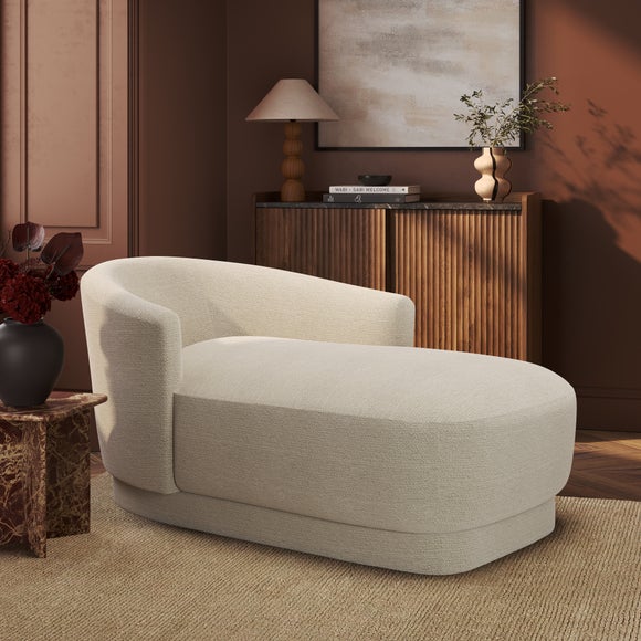 Carmen Chunky Chenille Chaise Longue