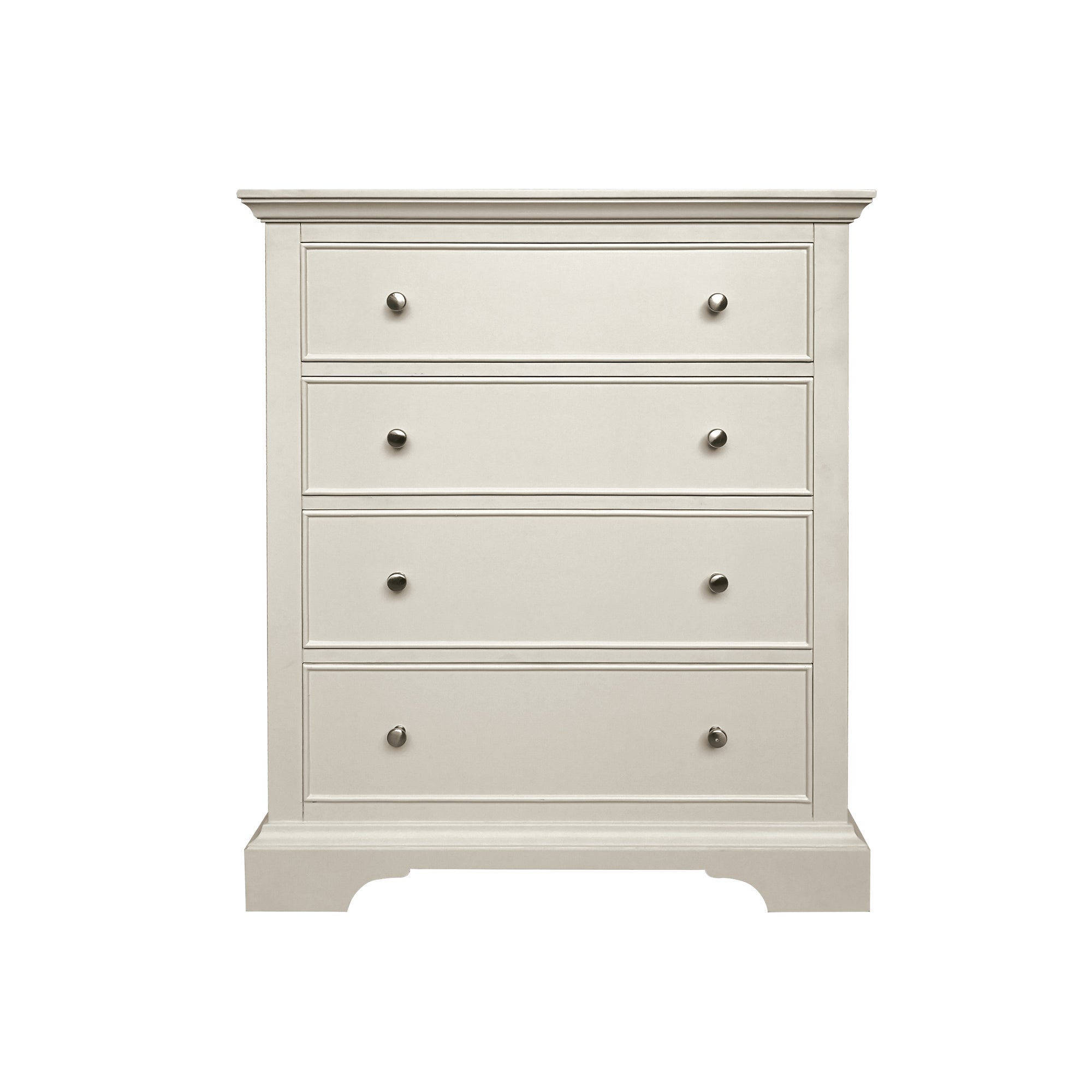 Charlotte 4 Drawer Chest White