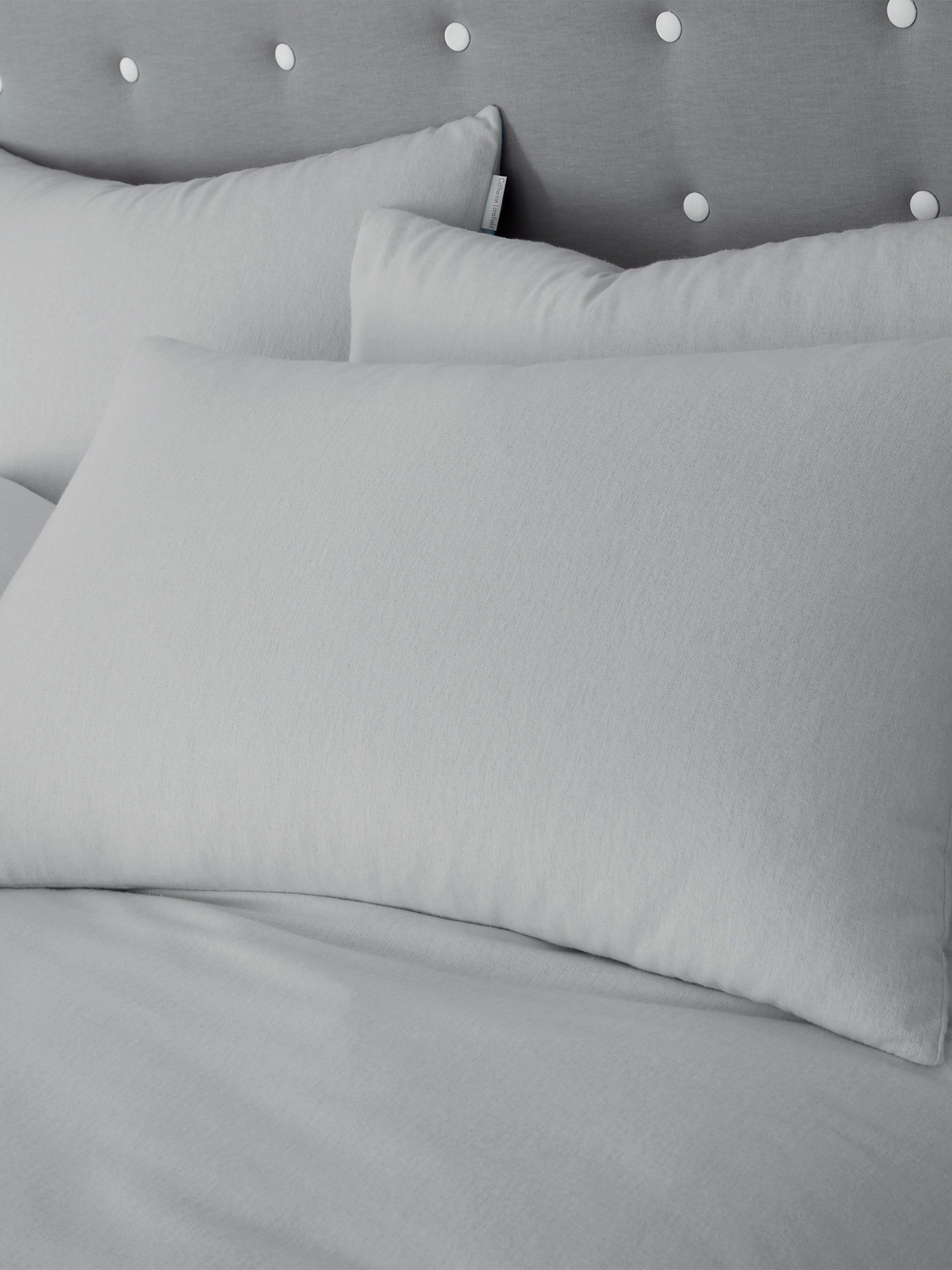 Catherine Lansfield 'Brushed Cotton' Duvet Cover Set in Grey 2