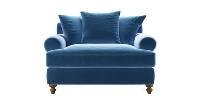 Teddy Loveseat Sofabed in Bahama Cotton Matt Velvet - sofa.com