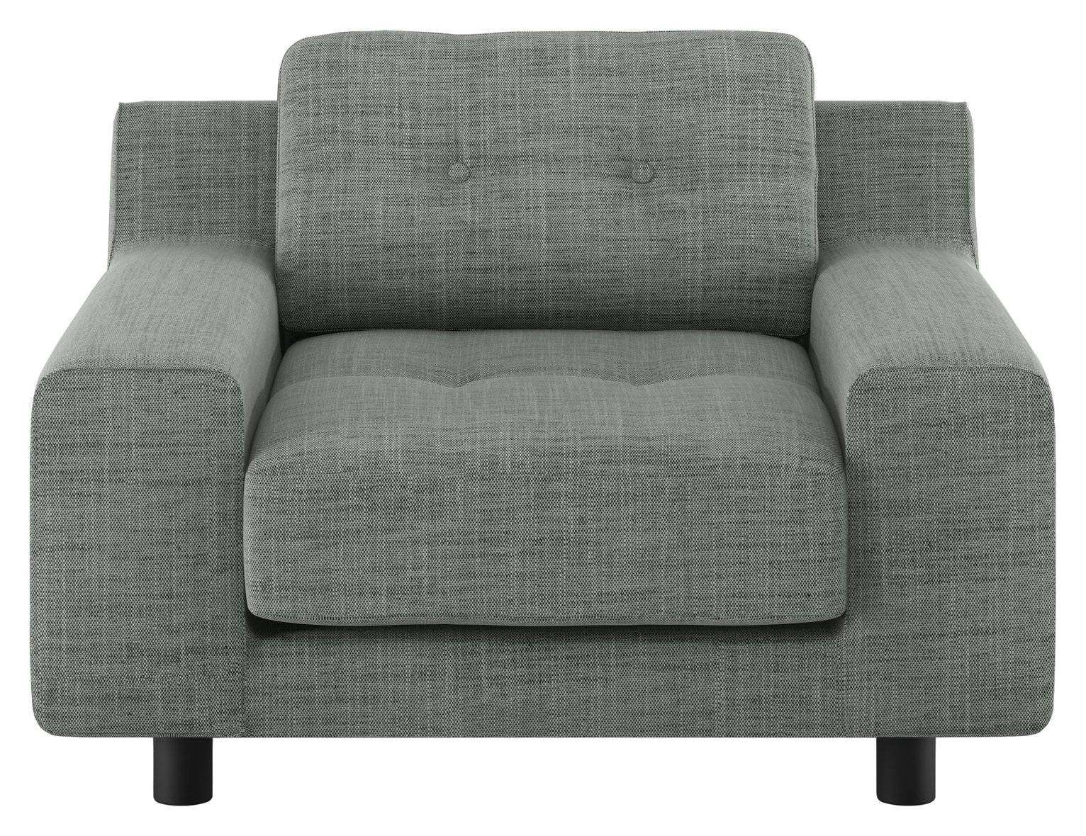 Habitat Hendricks Grey Italian Woven Fabric Armchair