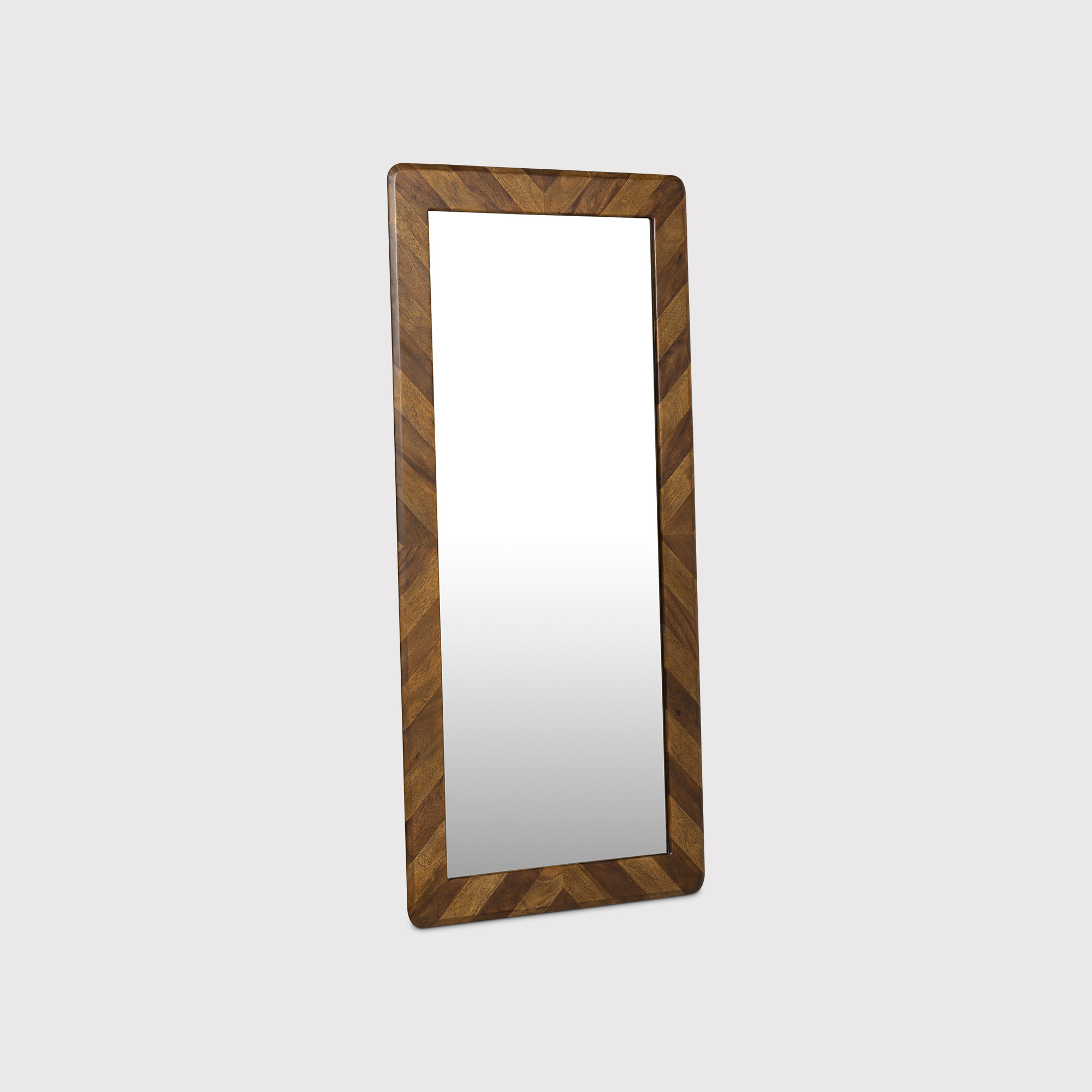 Lockley Standing Mirror, Square, Saman Wood | Barker & Stonehouse