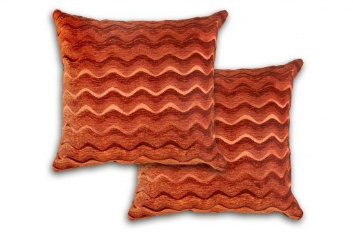 New Edge Blinds Waves Cushion Cover in Orange