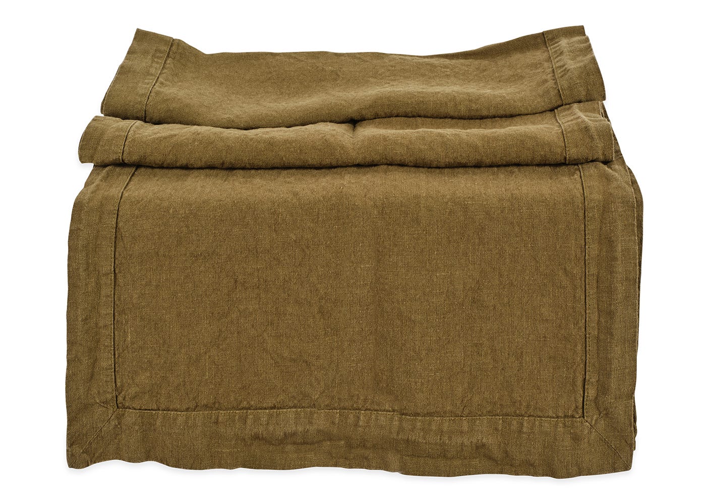 Heal's Linen Runner Green