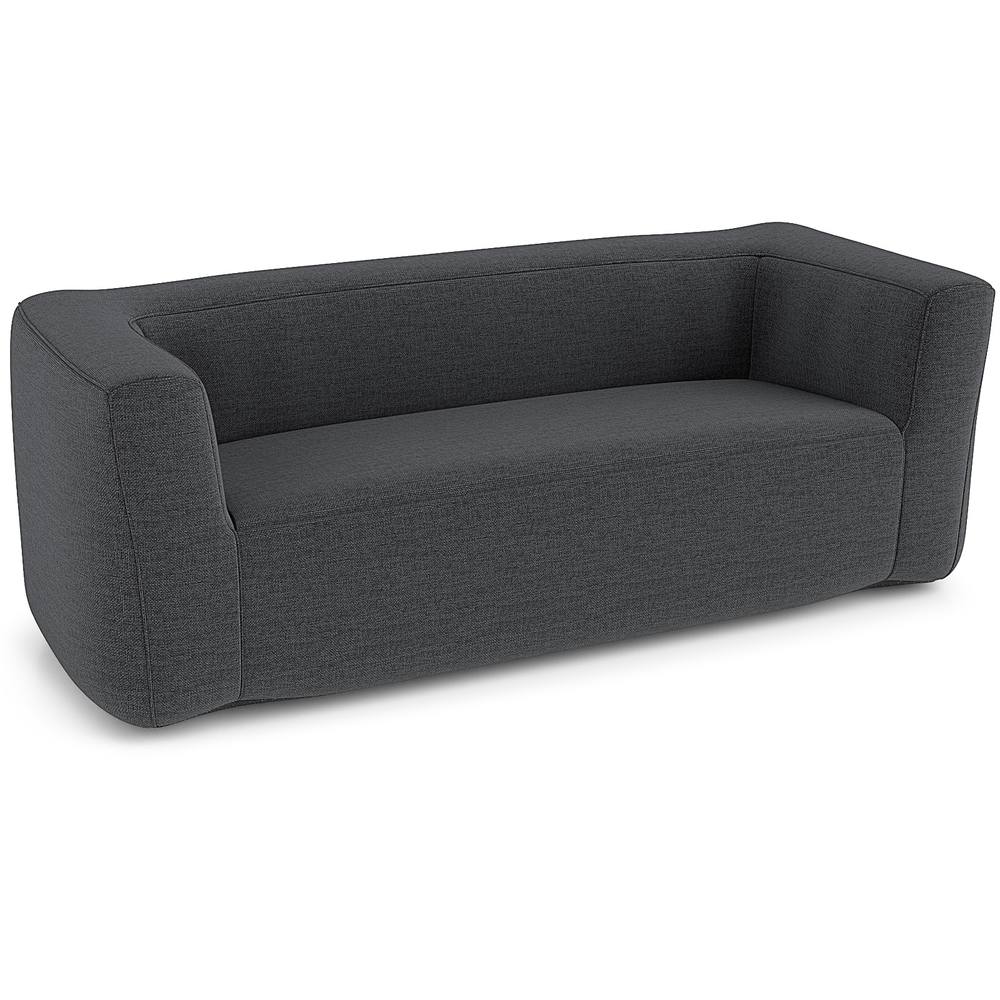 Costway Double Inflatable Couch Portable Blow Up Sofa w/ Detachable Cover in Grey