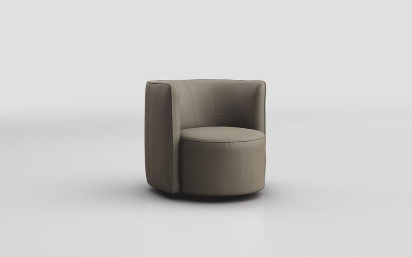 Brown Fabric Cotignola Armchair