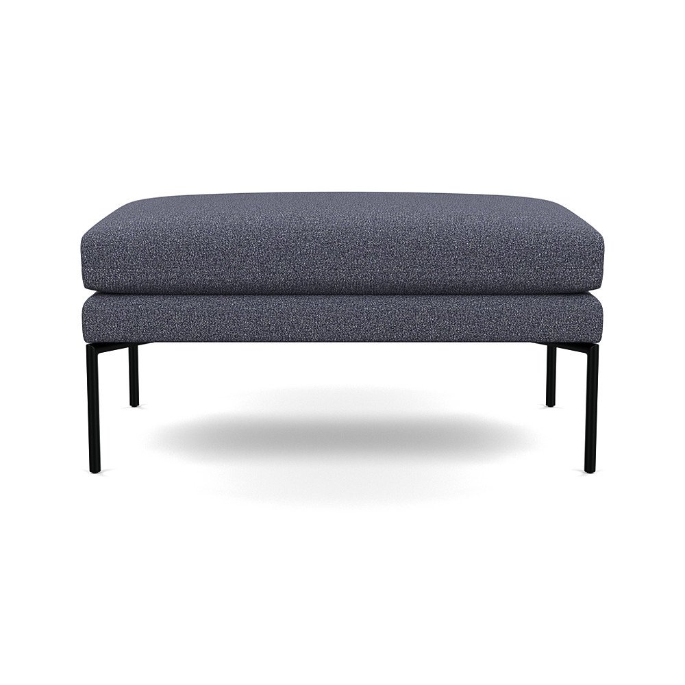 Heal's Matera Large Ottoman Loop Boucle Navy Black Feet