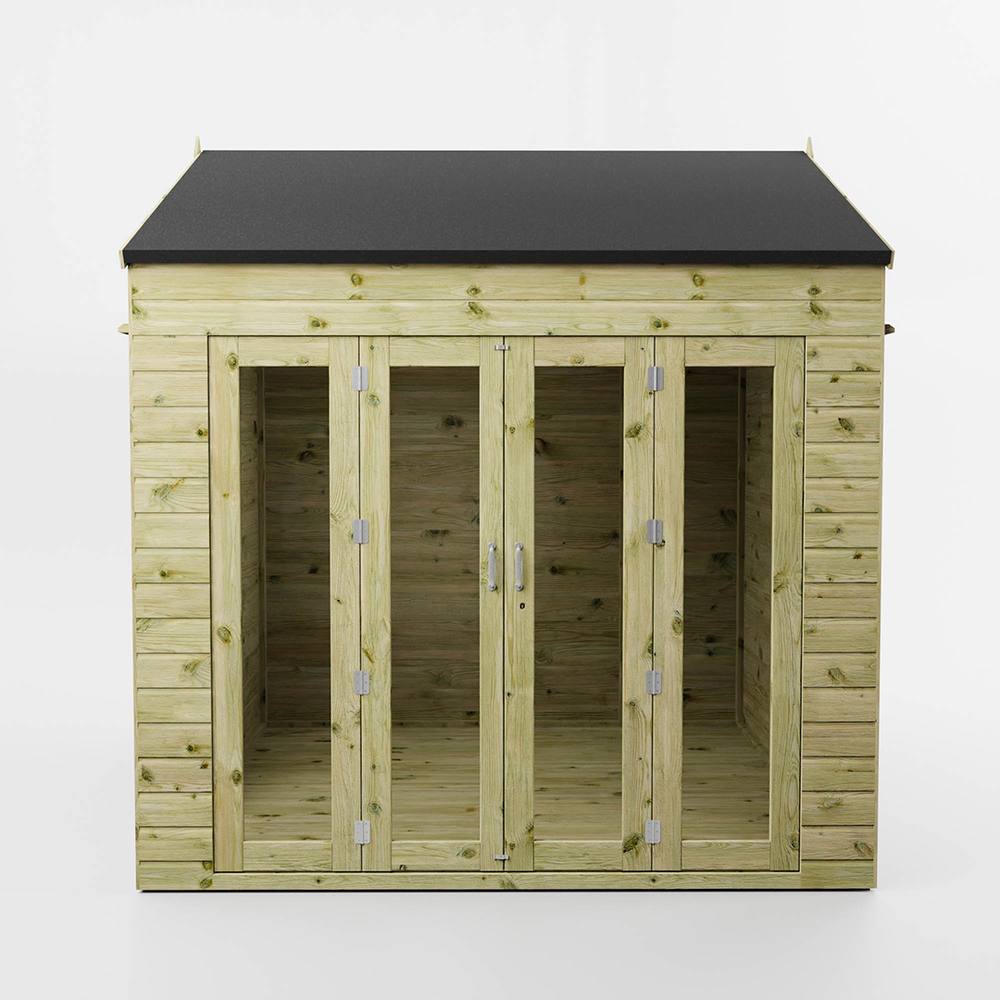 Mercia 8 x 8 Feet Vermont Summerhouse - L248.9 x W241.4 x H260.4 cm - Brown 2