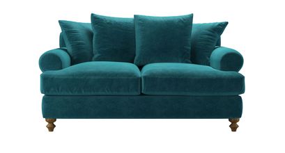Teddy 2 Seat Sofa Bed in Neptune Smart Velvet - sofa.com