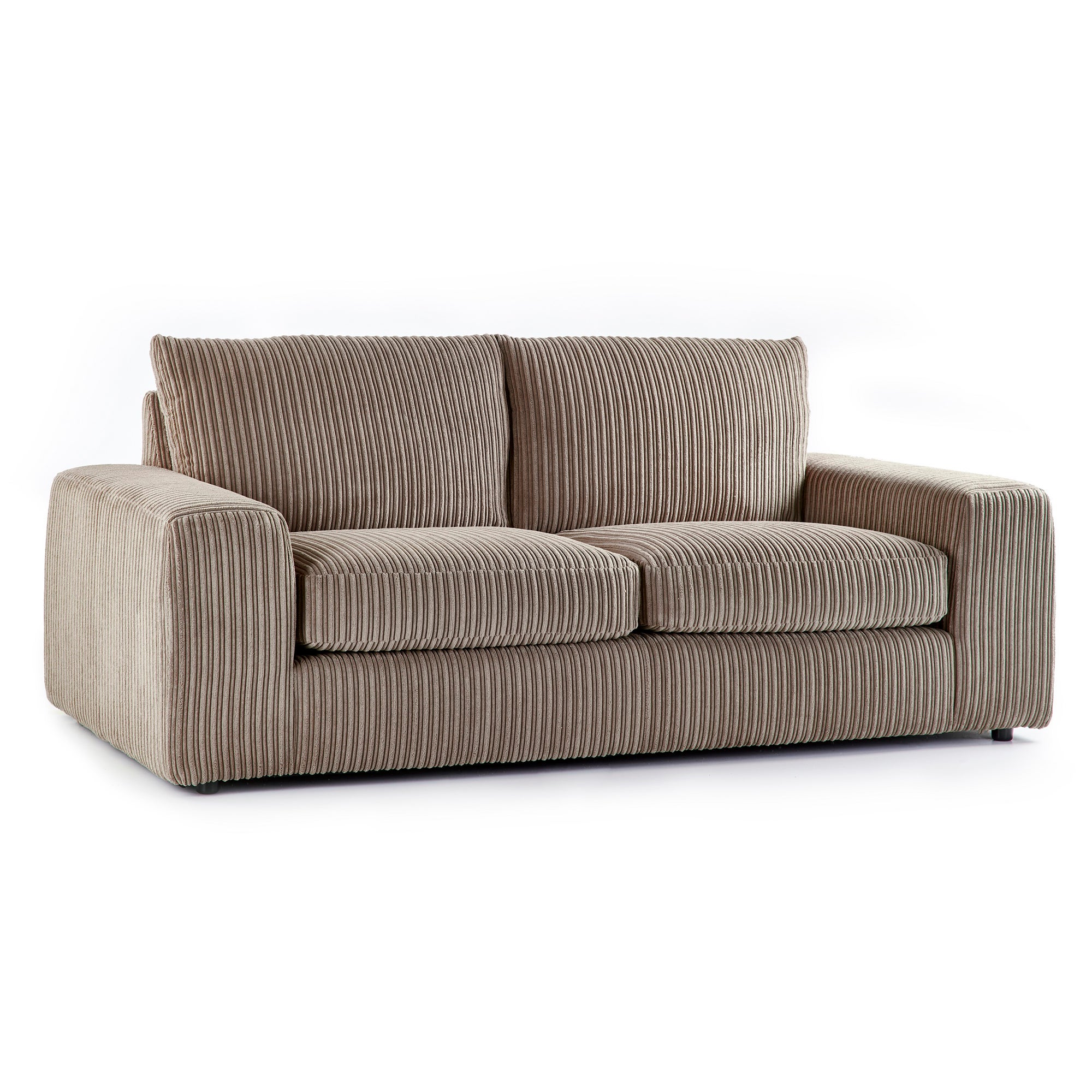 Champ Fabric 3 Seater Sofa Brown