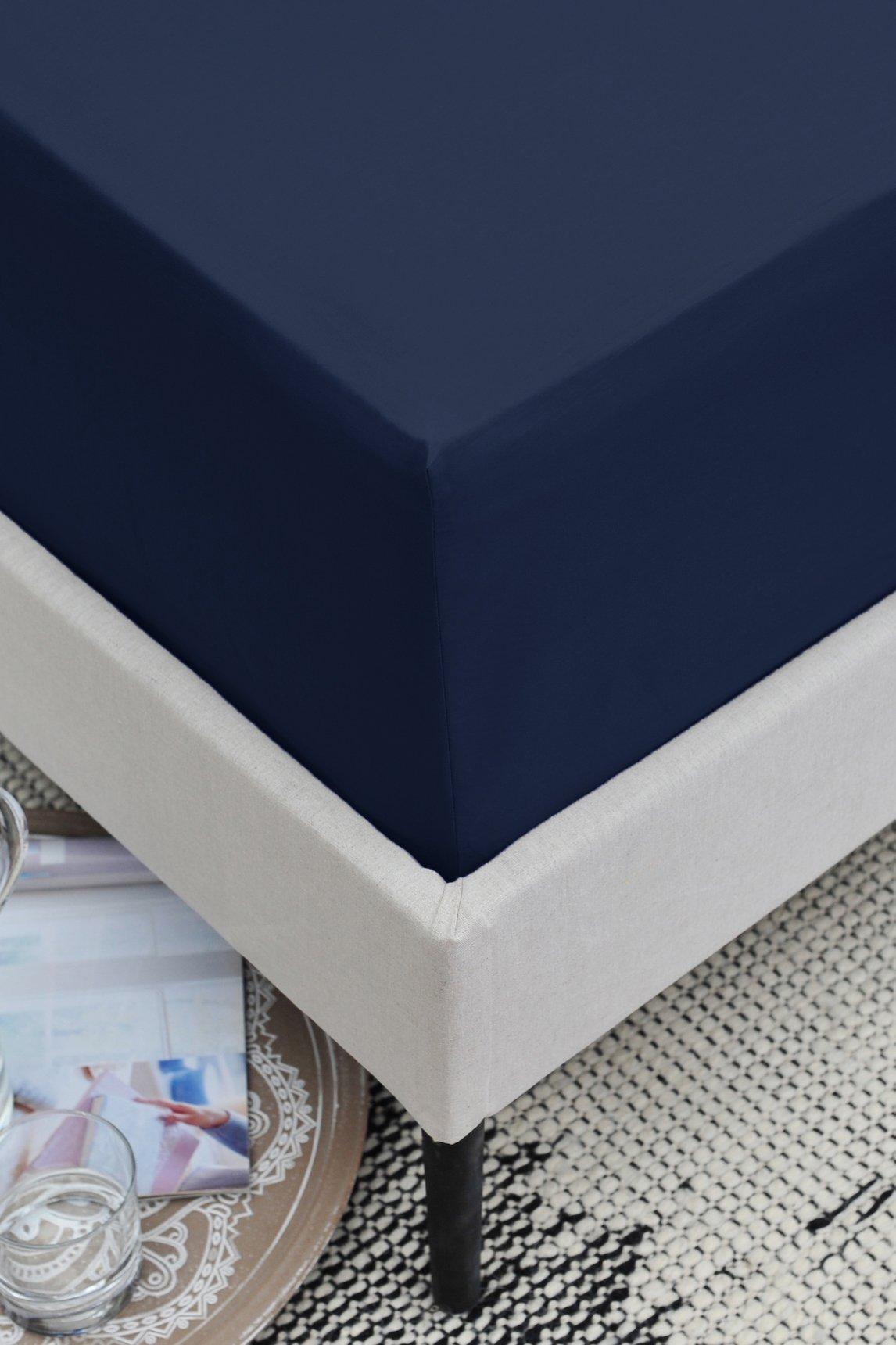 200 Thread Count Cotton King Fitted Sheet