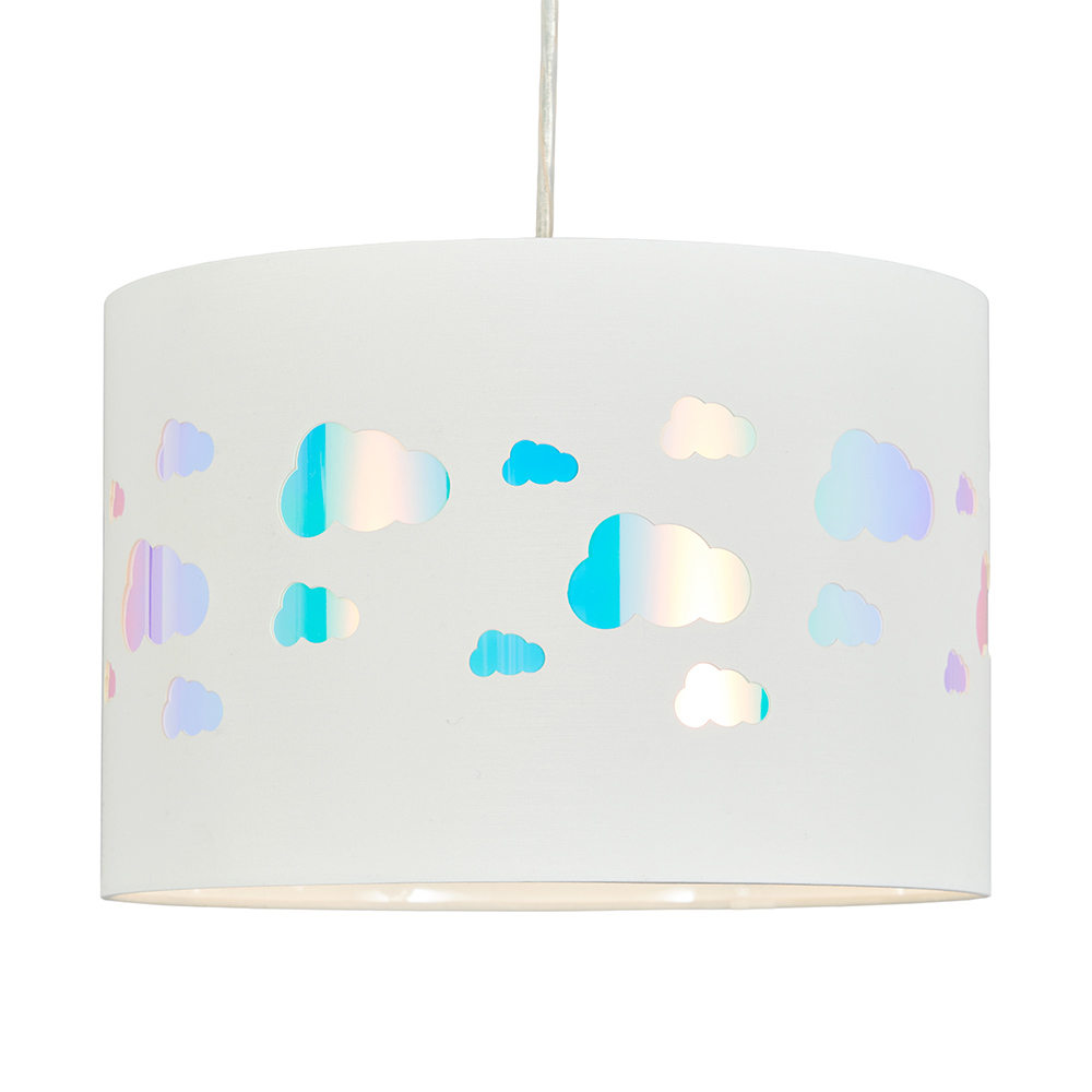 Glow Iridescent Cloud Easy Fit Shade, White