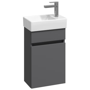 Concept Matt Grey Compact S1 Vanity Unit & RH Basin - 360mm