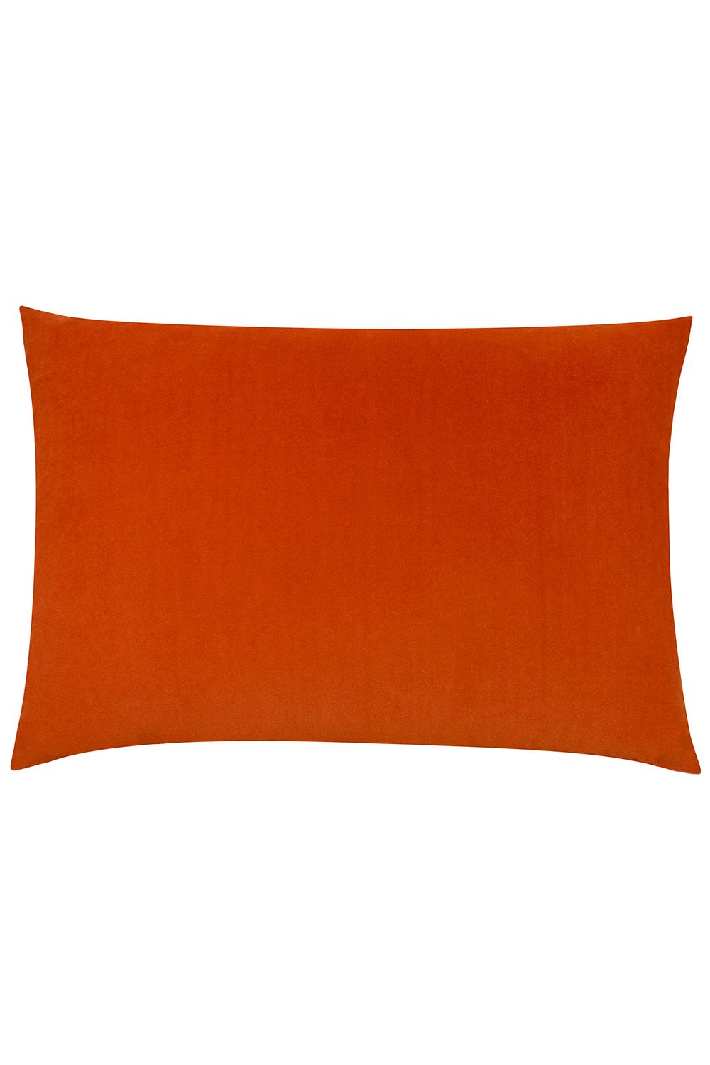 Furn Contra Soft Velvet Contrast Coloured Reverse Cushion in Tangerine