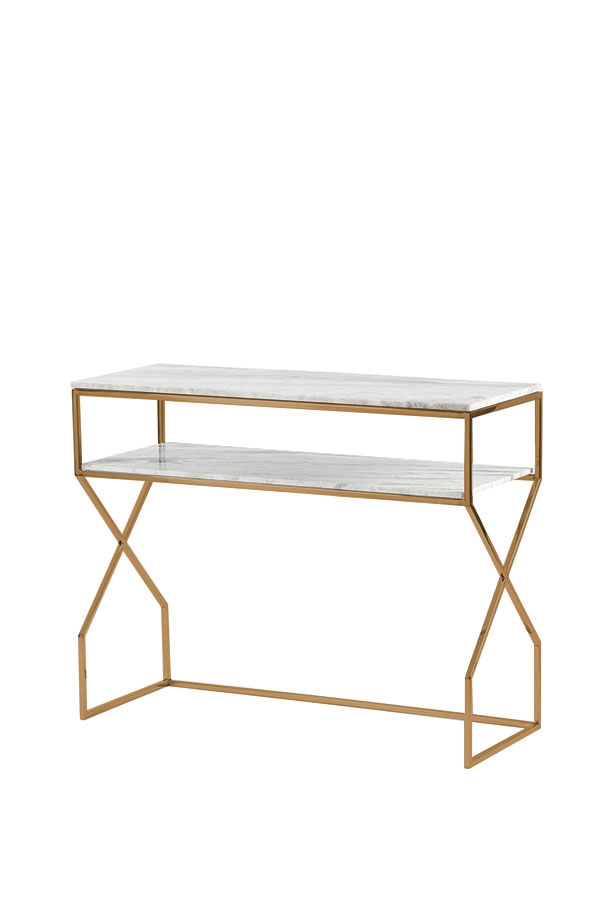 Alhambra Brass Console Table
