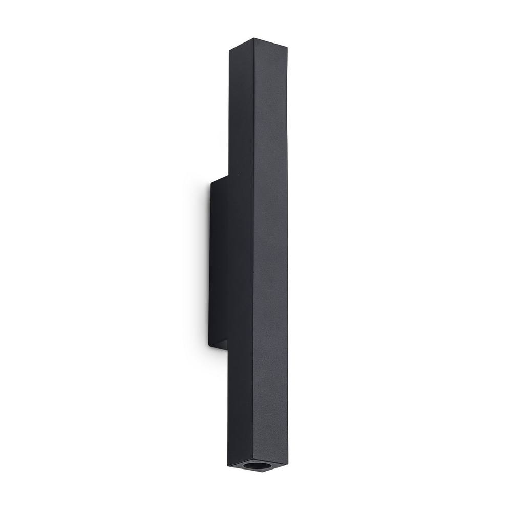 Netlighting Look 30cm Square Up & Down Wall Lamp Black 2x LED 900lm 3000K
