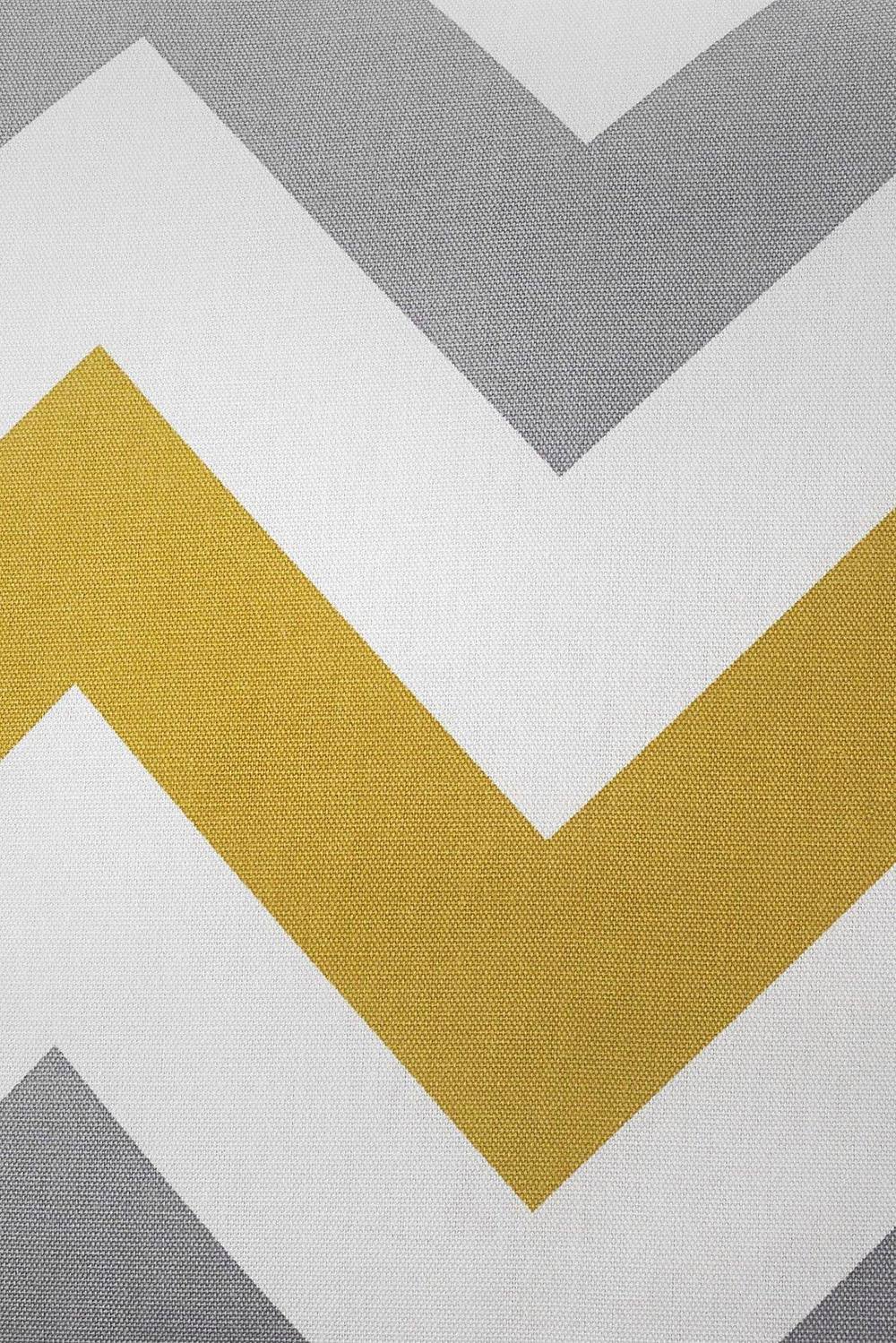 Fusion 'Geo Wave' Modern Print Filled 100% Cotton Cushion in Mustard 3