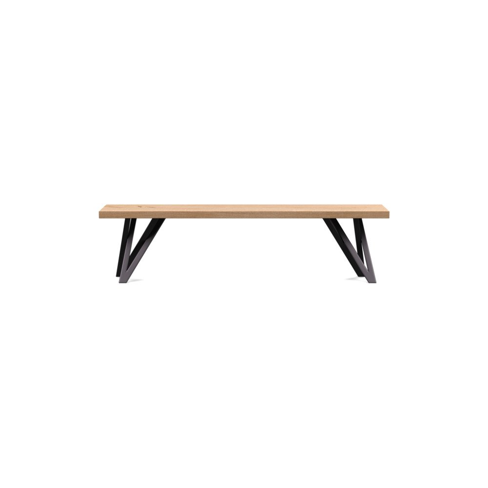 Heal's Vienna Bench 160x35cm Blonde Oiled Oak Straight Edge Not Filled